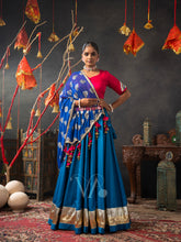 Red & Blue Chaniya Choli